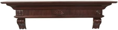 The Devonshire 60'' Shelf Or Mantel Shelf Cherry Rustic Distressed Finish