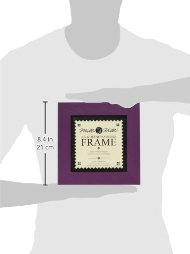 Mill Hill Wooden Frame, 6 By 6-Inch, Matte Purple