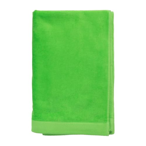 Heavy Weight Jumbo Size Dobby Hem Velour Beach Towel (Lime)