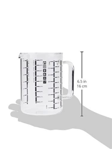 Simax Glassware Cooking And Measuring Cup 1L, One Size, Clear
