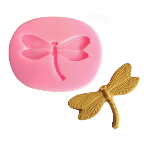 Dragonfly Silicone Mold For Diy Fondant Candy Making Chocolate Molds Lollipop Desserts Ice Cube Gum Clay Soap Biscuit Plaster Re