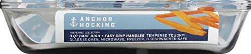 Anchor Hocking Oven Basics Bake Dish, 5 Quart, Clear