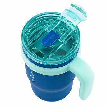 Reduce 14Oz Coldee Tumbler With Handle For Kids Leakproof Insulated Stainless Steel Mug With Lid & Straw -Spill Proof Chew-Resis