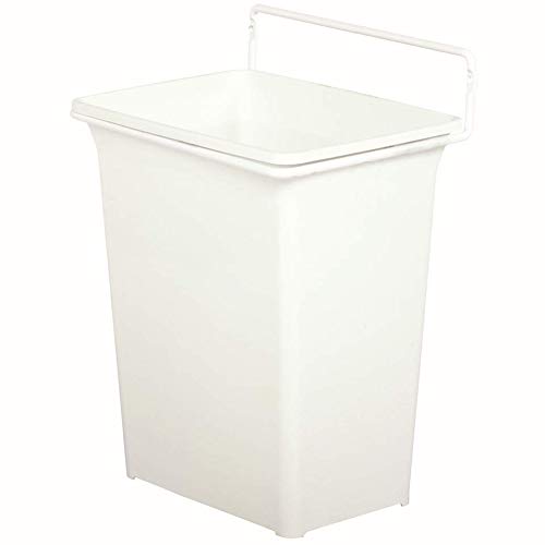 Knape & Vogt Kv Door Mounted Waste Bin For Vanity 9Qt White