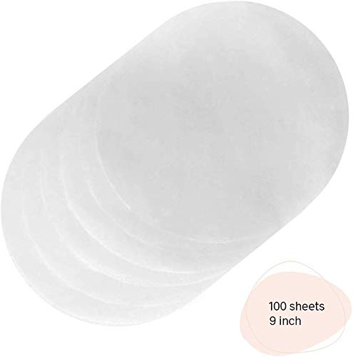 Kana Parchment Paper Baking Circles - 100 Pre-Cut Rounds 9 Inch_Ideal For Baking Cakes, Pastries & Cheesecakes - Suitable For To