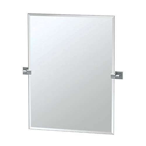 Gatco 4059S Elevate Frameless Rectangle Mirror, Chrome, 31.5''H