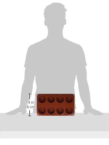 Ny Cake Silicone Baking Mold-Cinnamon Roll 8 Cavities.