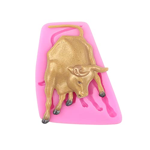 Cestony Bull Shape Silicone Molds For Diy Cake Fondant Biscuit Cookies Soap Sugar Pudding Chocolate Hard Candies Dessert Candle