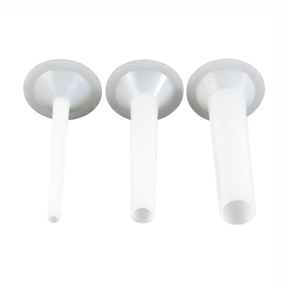 Gshllo 3 Pcs Plastic Meat Sausage Stuffer Tubes Manual Sausage Maker Filler Tube Sausage Stuffing Making Funnel For Homeuse Cook