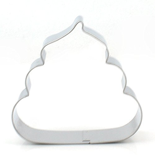 2.8-Inch Poo Biscuit Cookie Cutter - Stainless Steel