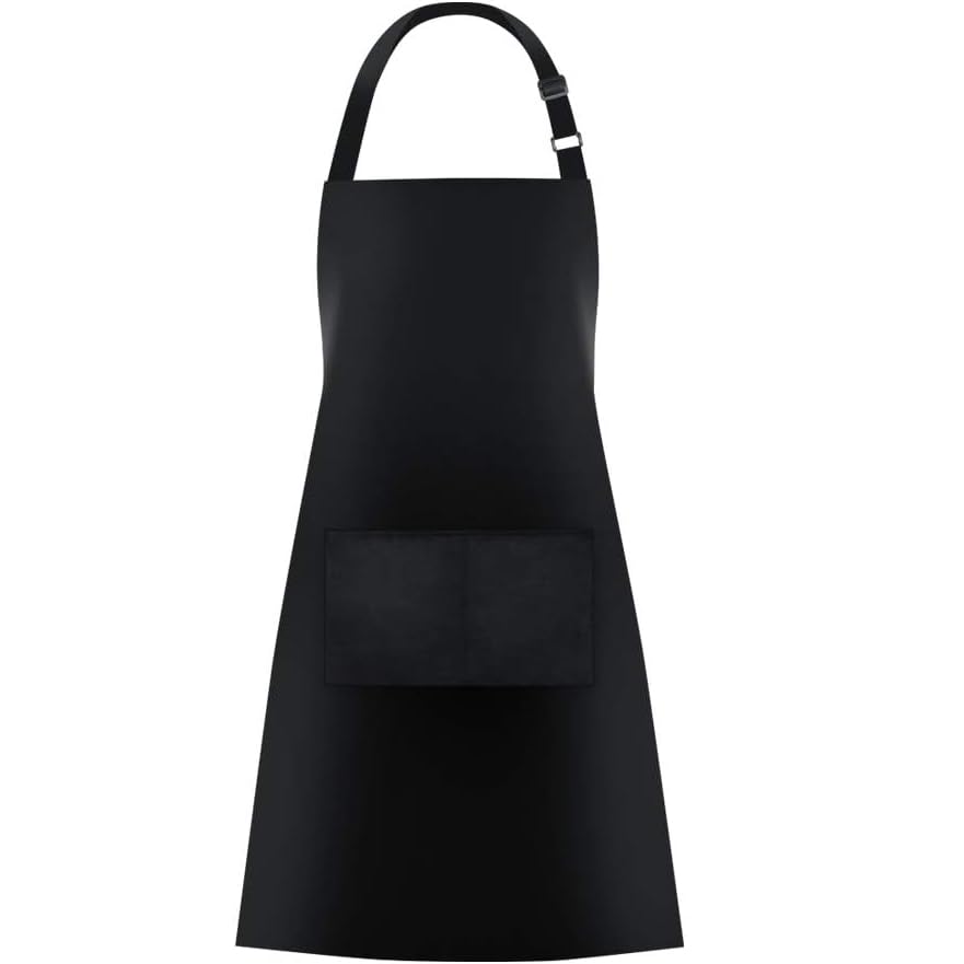 Chenqi Kitchen Apron Adjustable Bib Apron With 2 Pockets, Unisex Cooking Apron For Home Kitchen, Baking, Restaurant, Coffee Hous
