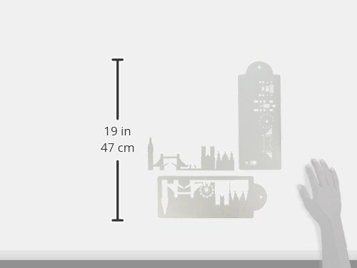 London Detailed Skyline Cake Stencil Side C1001 By Designer Stencils