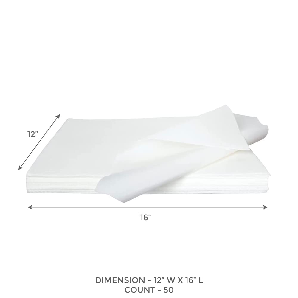 ForPro Premium Nail Care Towels for Manicures and Pedicures, Lint-Free, Disposable Towels with Poly Back, 12'' x 16'', 50-Count