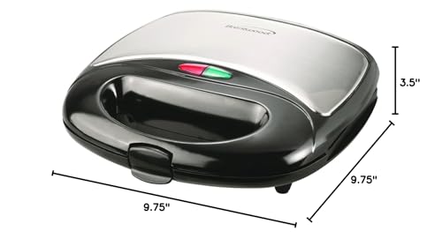 Brentwood Ts-243 Non-Stick Dual Waffle Maker, Black
