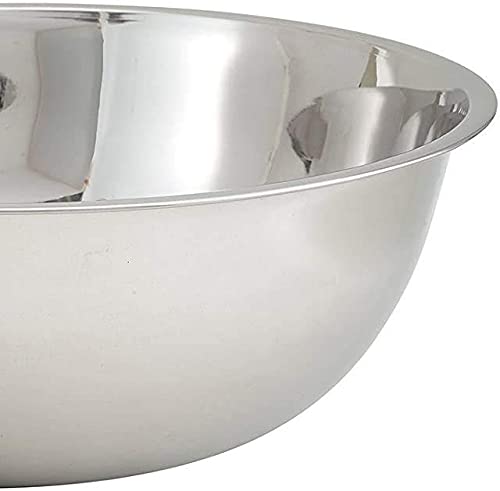 Winco Mixing Bowl, 13-Quart, Medium, Stainless Steel