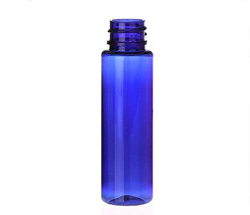 12Pcs 30Ml / 1Oz Empty Plastic Blue Flip Cap Bottle Bpa-Free Cobalt Vial Jar Pot Container For Toner Travel Comestic Lotion Make