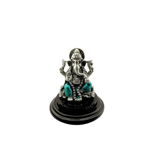 Silverspot Jewel 999 Pure Silver Ganesha/Vinayak Idol With Acrylic Base