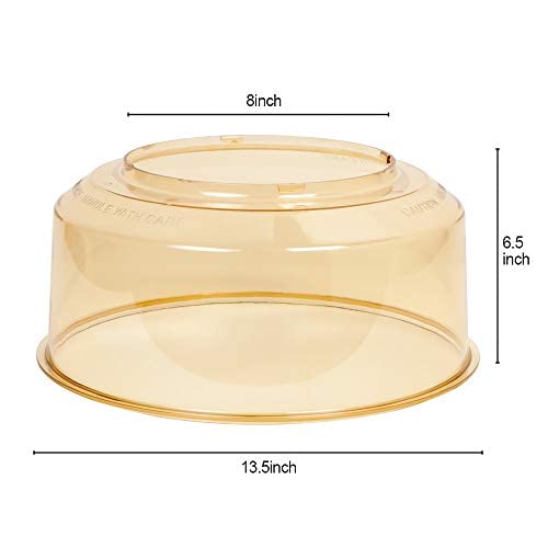 Nuwave Power Dome For The Nuwave Pro Plus Oven And Elite Oven - Genuine Replacement Part Made By Manufacturer, Transparent Amber
