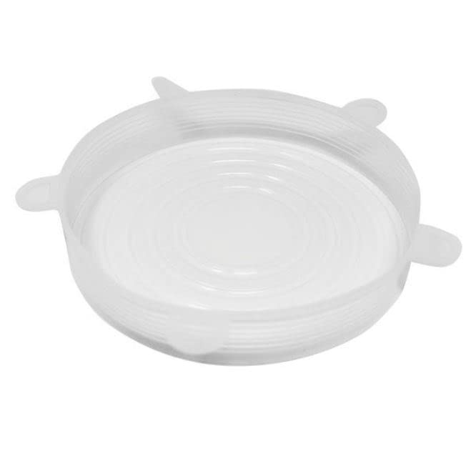 Norpro 6 Piece Reusable Food-Safe Silicone Lids Set - Fits 2.5'' To 11'' Openings