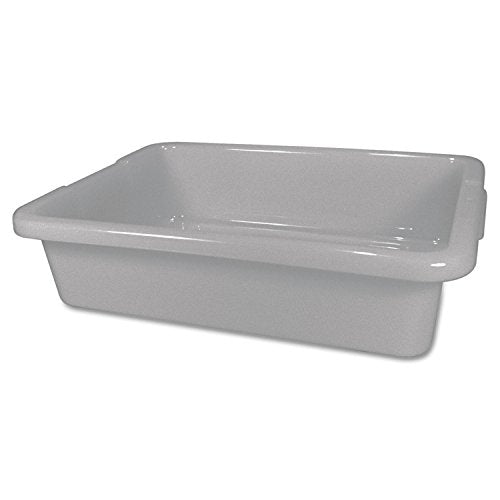 Rubbermaid Commercial 3349 4-58-Gallon Capacity, 20 Length X 15 Width X 5 Height, Gray Color, High-Density Polyethylene Bus And