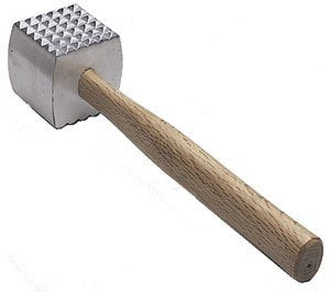 New, Extra Large Heavy-Duty Meat Tenderizer Mallet, Meat Tenderizer Hammer, Double-Sided, Commercial-Grade, Wood Handle By Oneso