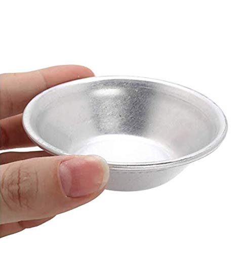 Dnhcll 10 Pieces Aluminum Egg Pie Mold Cupcake Tin Mini Pie Pan Anodized Pie Pan Muffin Cake Mold Baking Cup Pudding Baking Tool