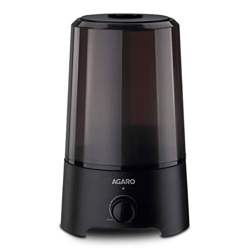 Agaro Verge Cool Mist Humidifier, 2.5L, For Bedroom, Home, Office, Adjustable Mist Output, Super Quiet, 360 Nozzle, Auto Shut Of