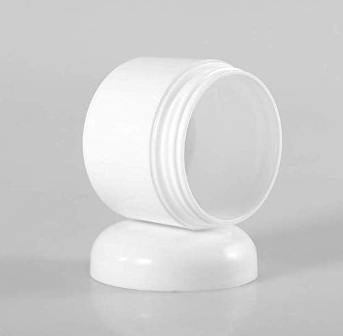 Xingzi 6Pcs 8 Oz 250Ml 250G White Plastic Cosmetic Jars With Inner Liners And Dome Lids Refillable Make-Up Containers Pot Case F