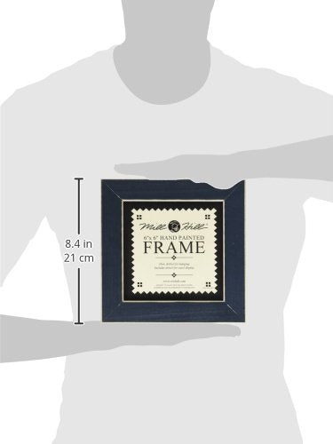 Mill Hill Wooden Frame  6 by 6-Inch  Matte Blue