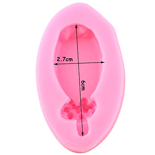 5Pcs Mini Summer Ice Cream Cone Popsicle Silicone Mold Diy Party Baby Birthday Cupcake Fondant Decor Tools Candy Clay Chocolate