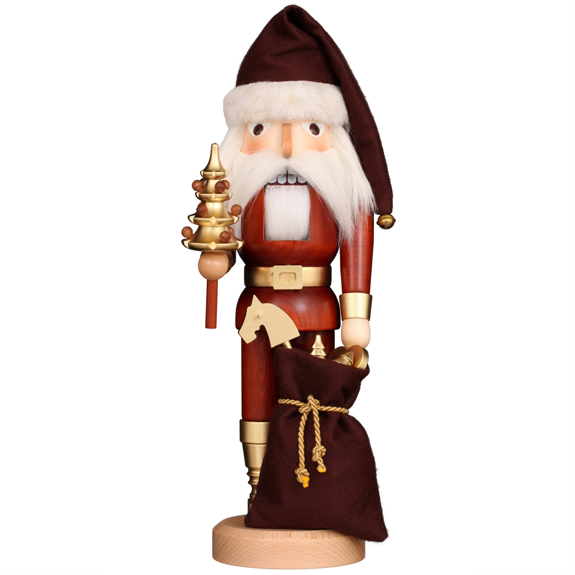 Christian Ulbricht Nutcracker - Natural and Gold Santa