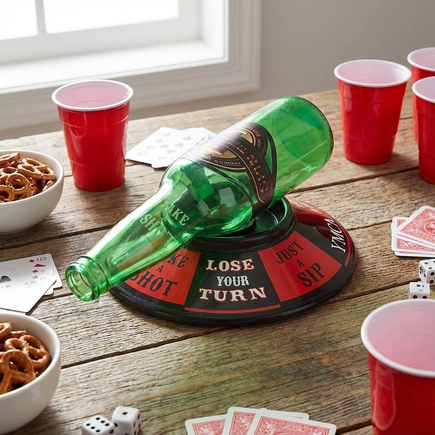 Spin the Bottle Drinking Game