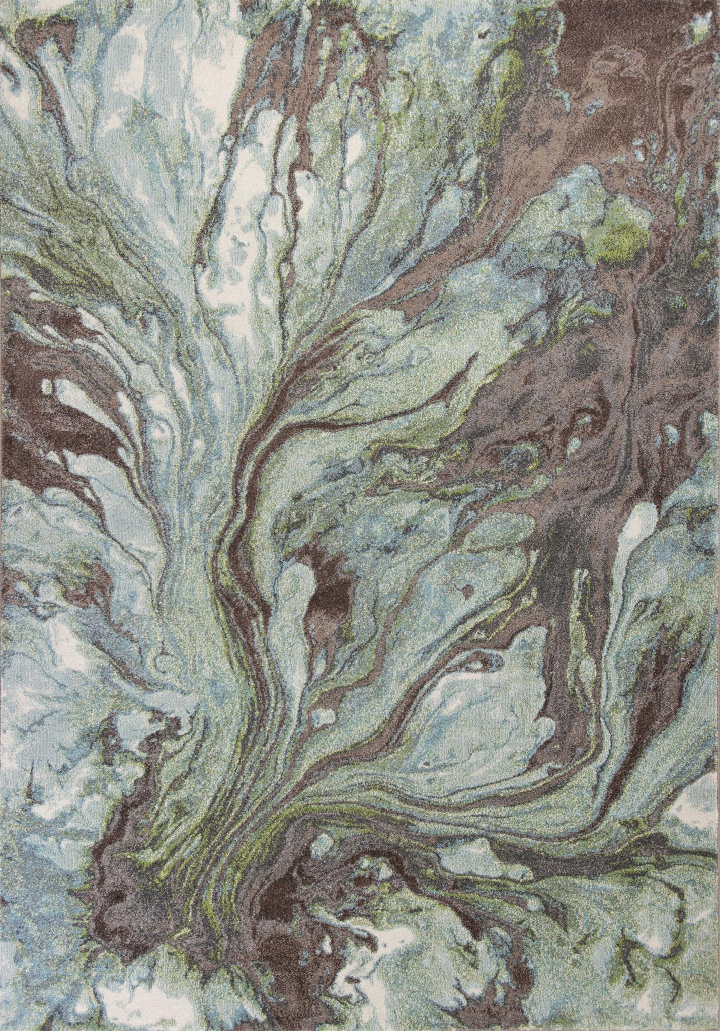 7 X 10  Polypropylene Seafoam Area Rug