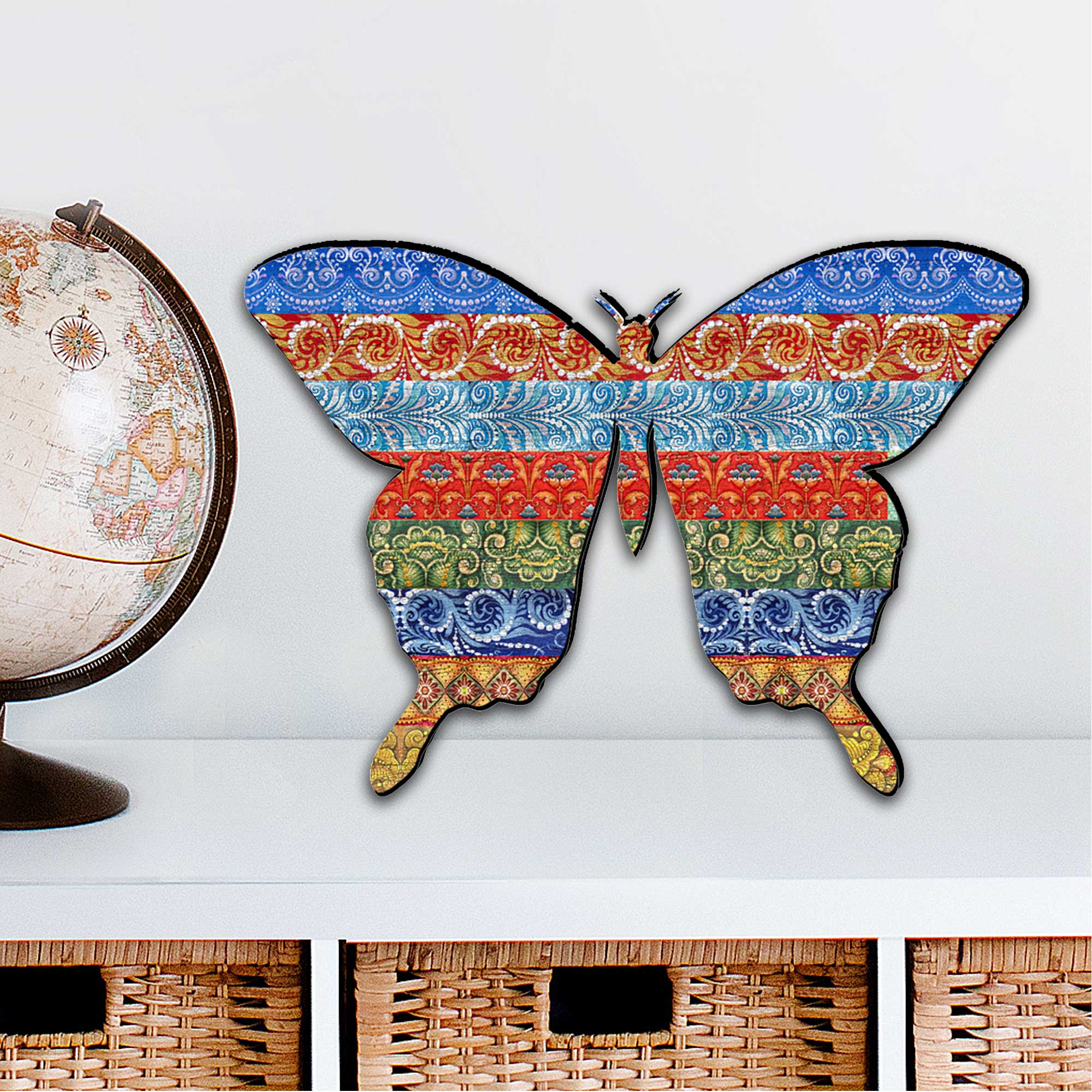 Quilted Butterfly Easter  Door Decor by G. DeBrekht - Easter Spring Decor - 8198718H