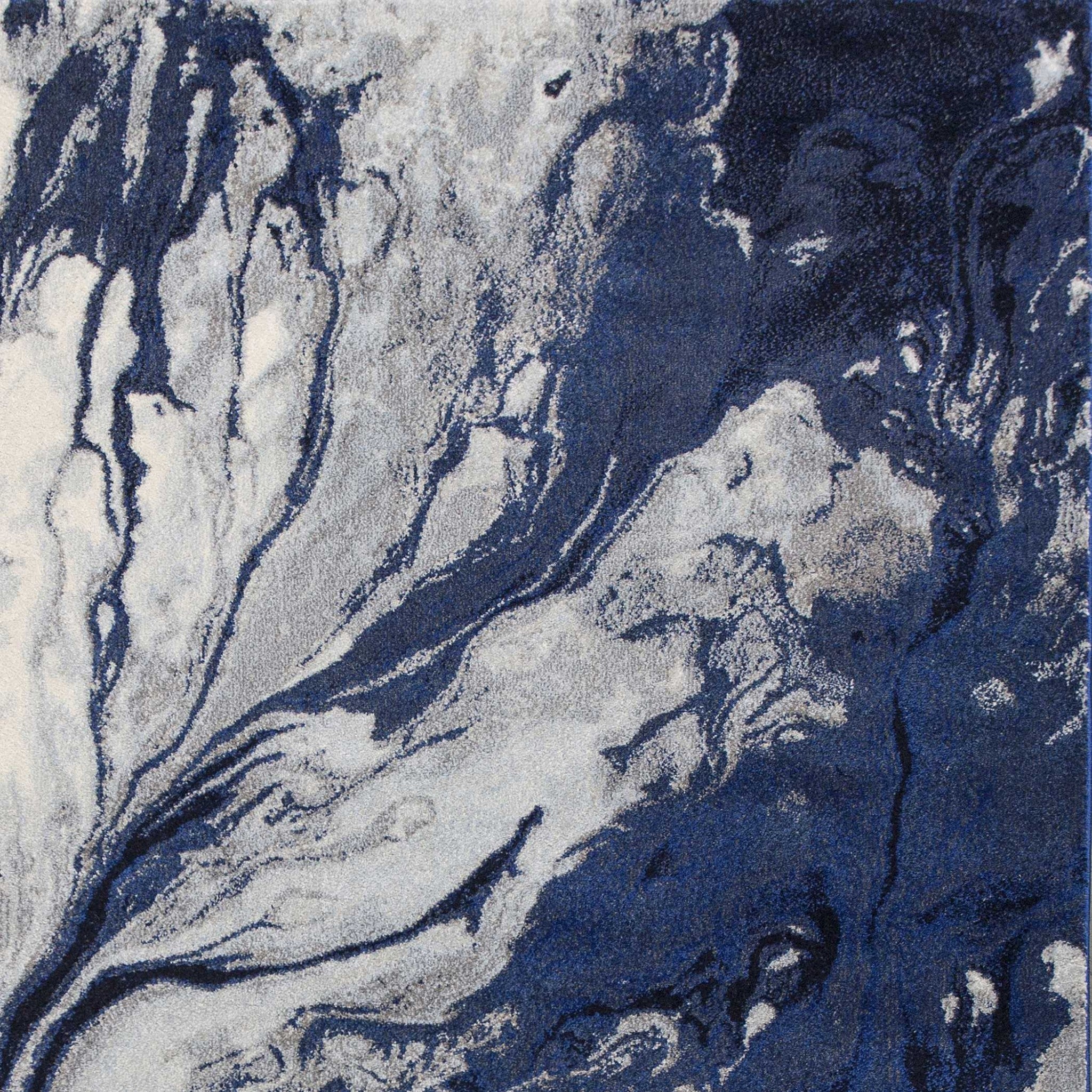 9 X 13  Polypropylene Blue Area Rug