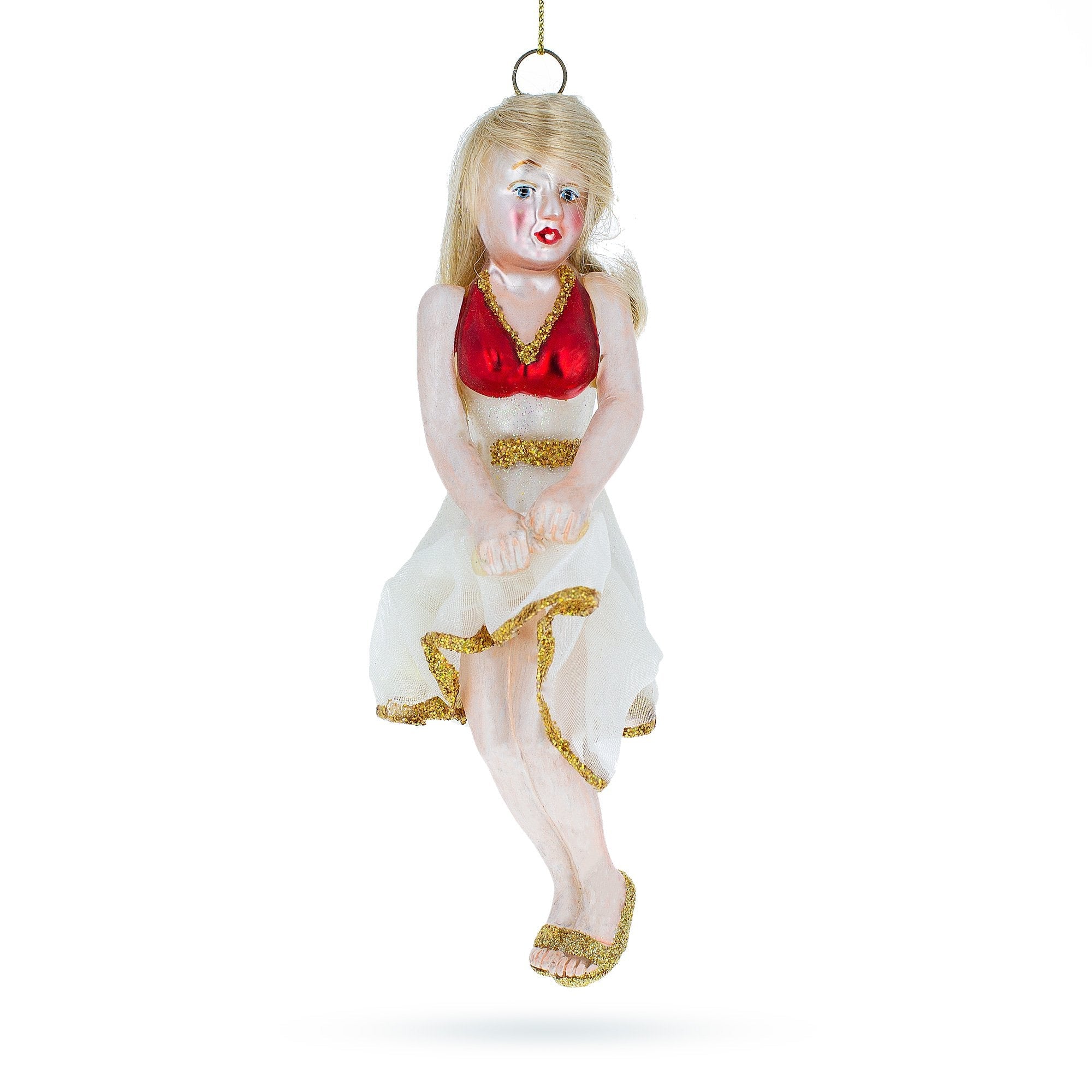 Screen Legend Glass Christmas Ornament