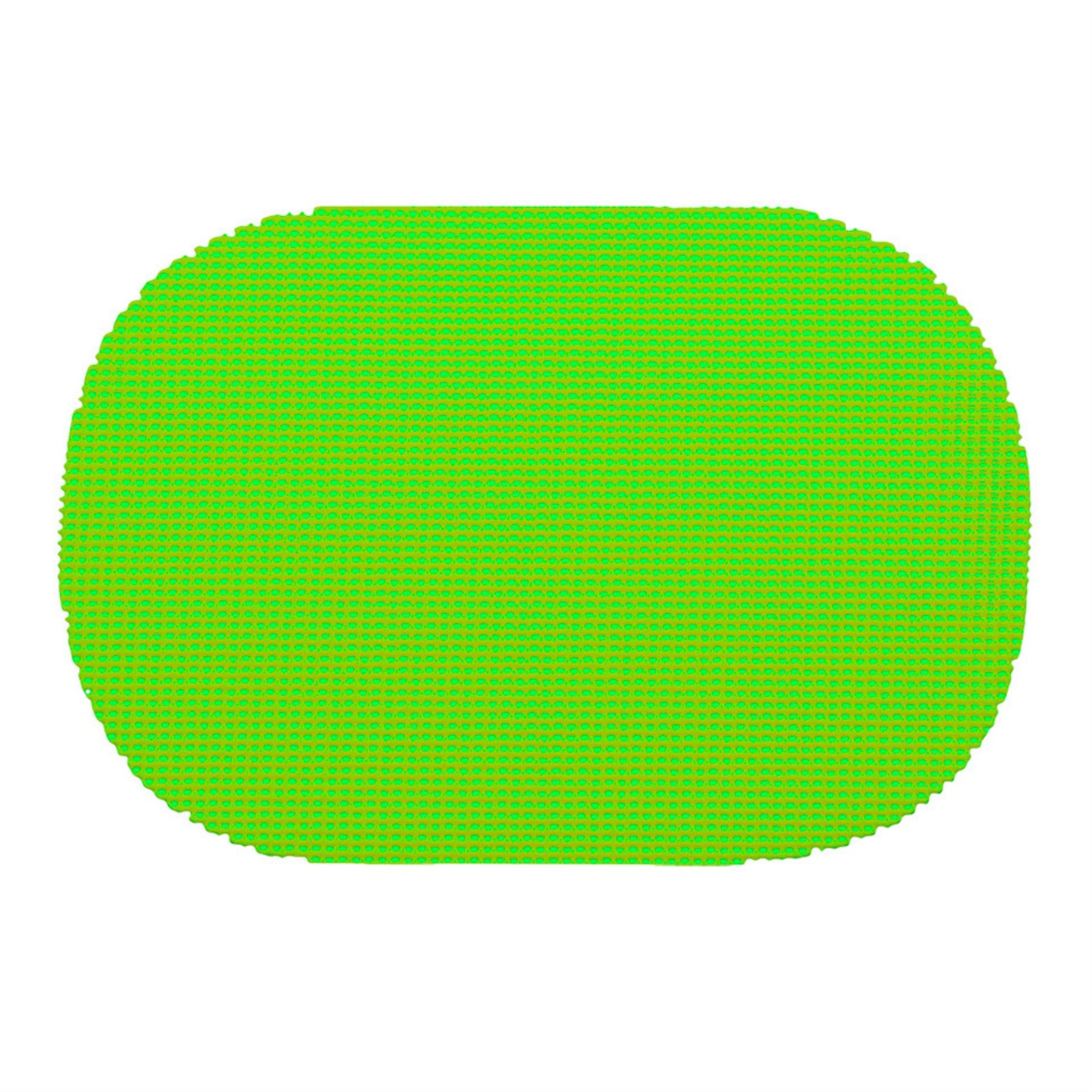 Fishnet Lime Green Oval Placemat Dz.
