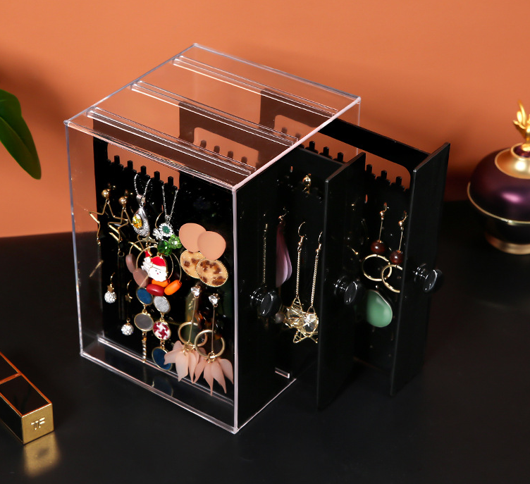 CasaFoyer Acrylic Transparent Jewelry & cosmetic Storage Box with Drawers