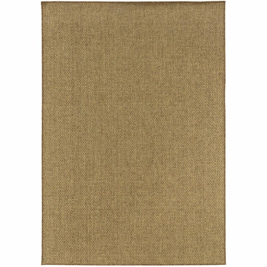 4X6 Solid Tan Indoor Outdoor Area Rug