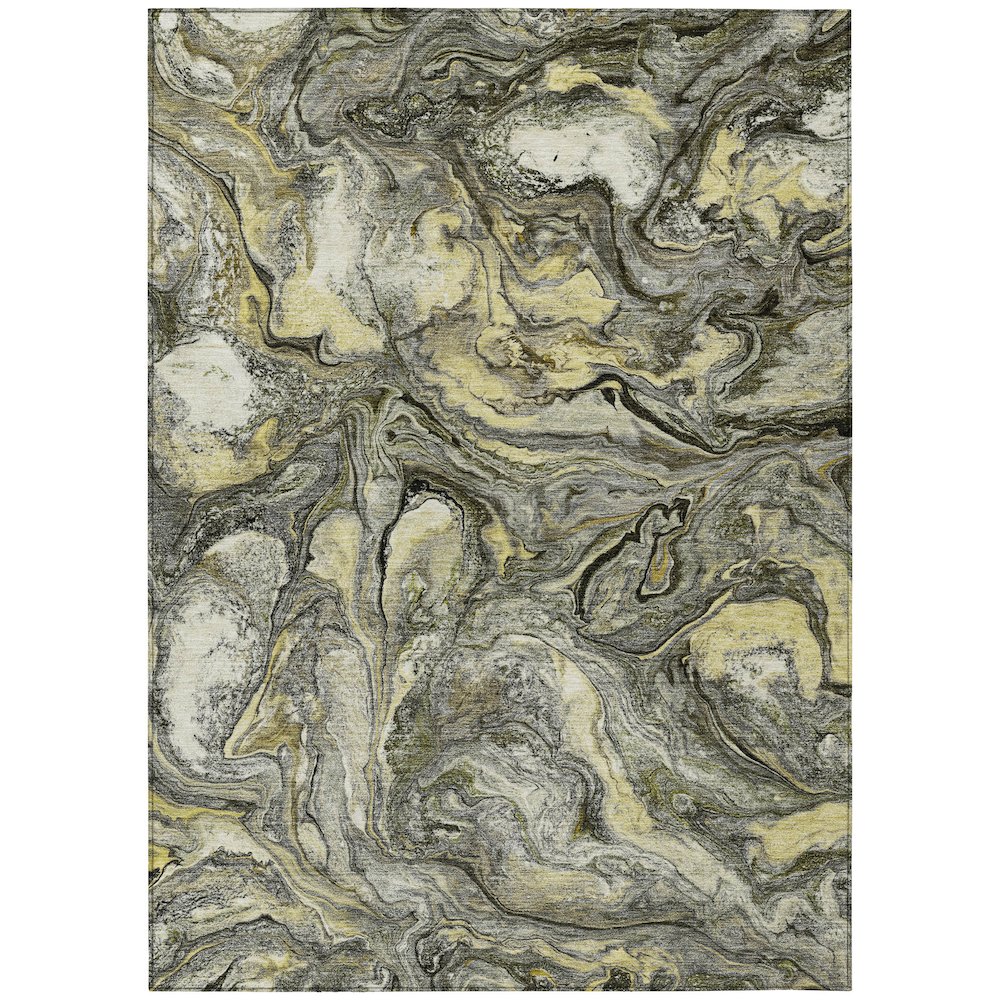 Machine Washable Indoor/Outdoor Chantille ACN2017 Pewter 3 x 5 Rug