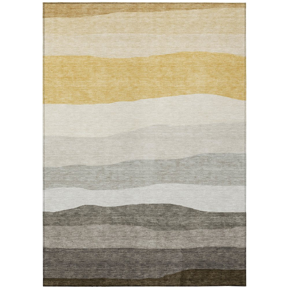 Machine Washable Indoor/Outdoor Chantille ACN2023 Pewter 3 x 5 Rug