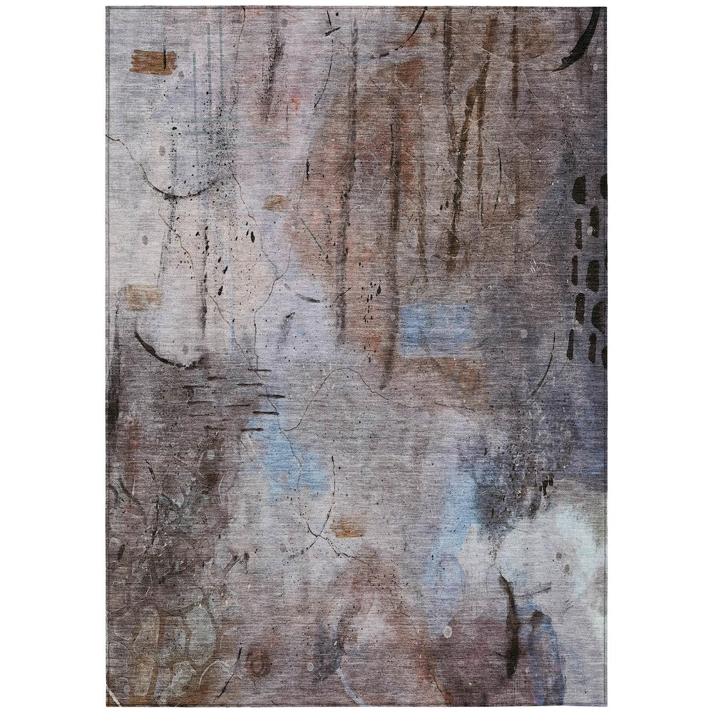 Machine Washable Indoor/Outdoor Chantille ACN2032 Taupe 3 x 5 Rug