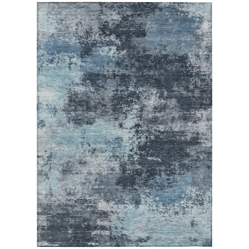 Machine Washable Indoor/Outdoor Chantille ACN2065 Blue 3 x 5 Rug