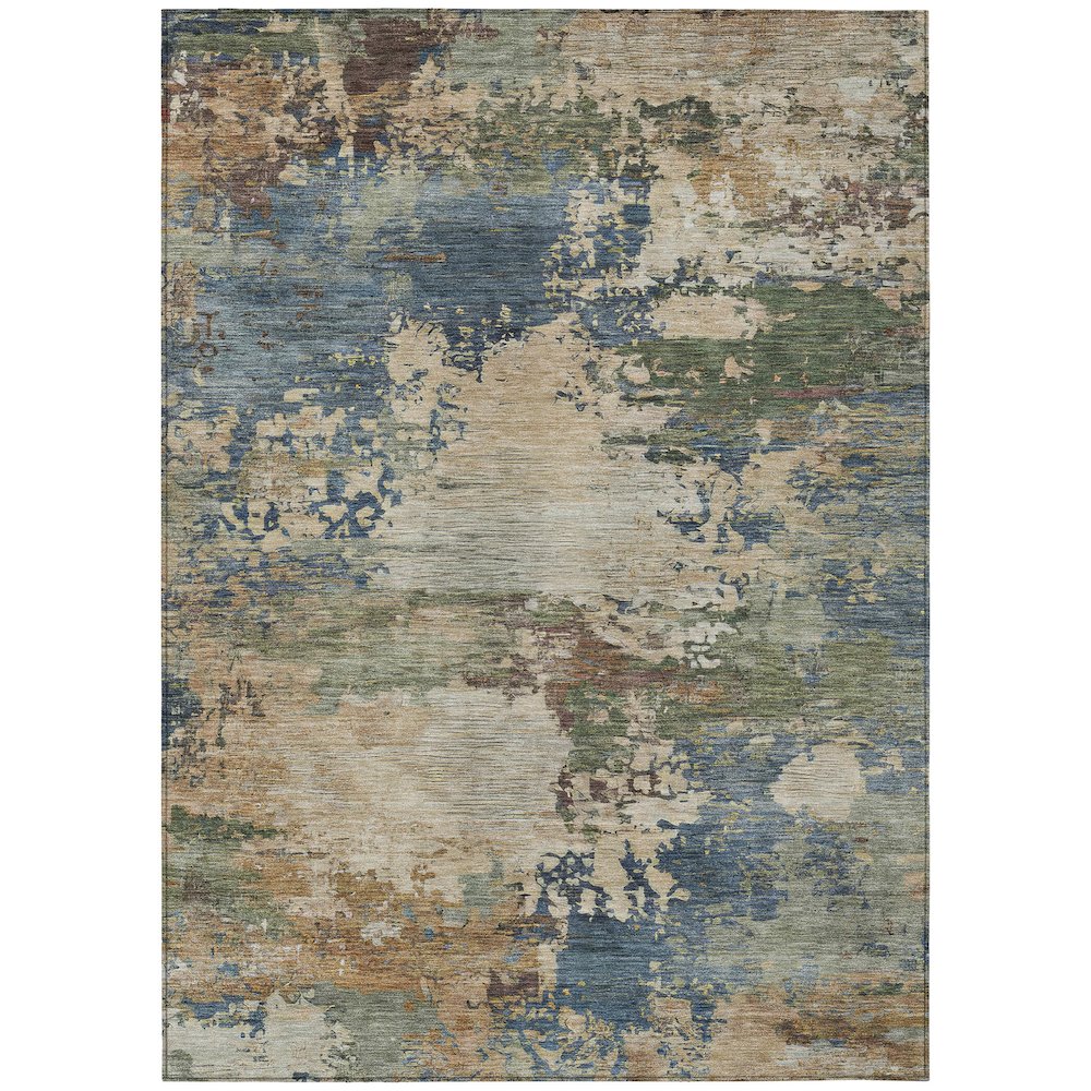 Machine Washable Indoor/Outdoor Chantille ACN2067 Blue 3 x 5 Rug