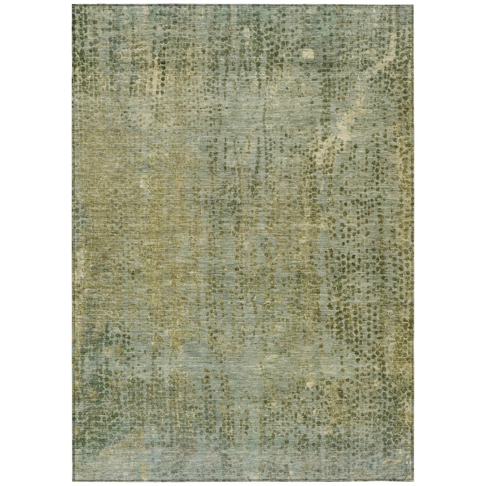 Machine Washable Indoor/Outdoor Chantille ACN2088 Green 3 x 5 Rug
