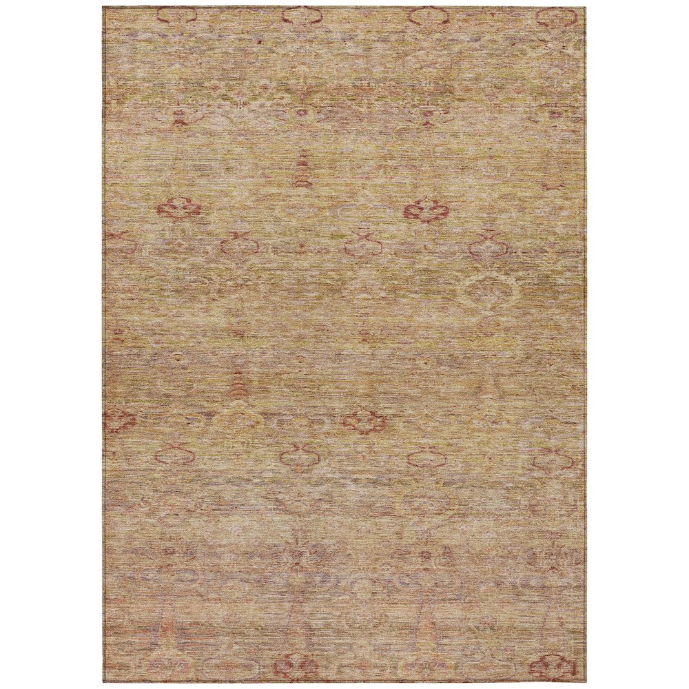 Machine Washable Indoor/Outdoor Chantille ACN2090 Coral 3 x 5 Rug