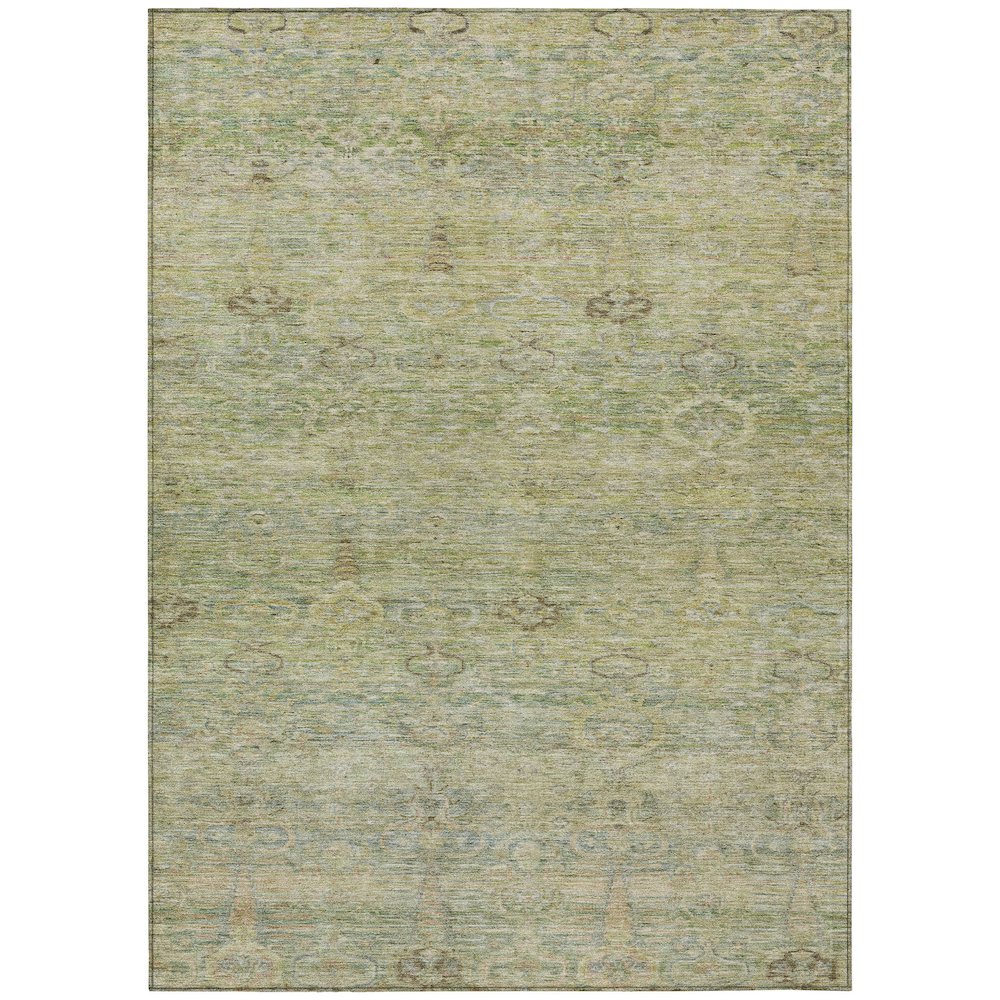 Machine Washable Indoor/Outdoor Chantille ACN2090 Green 3 x 5 Rug