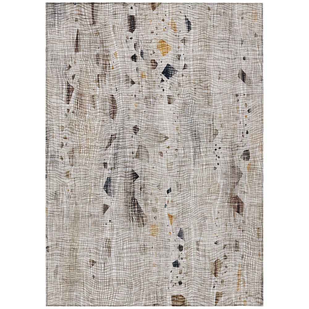 Machine Washable Indoor/Outdoor Chantille ACN2092 Linen 3 x 5 Rug