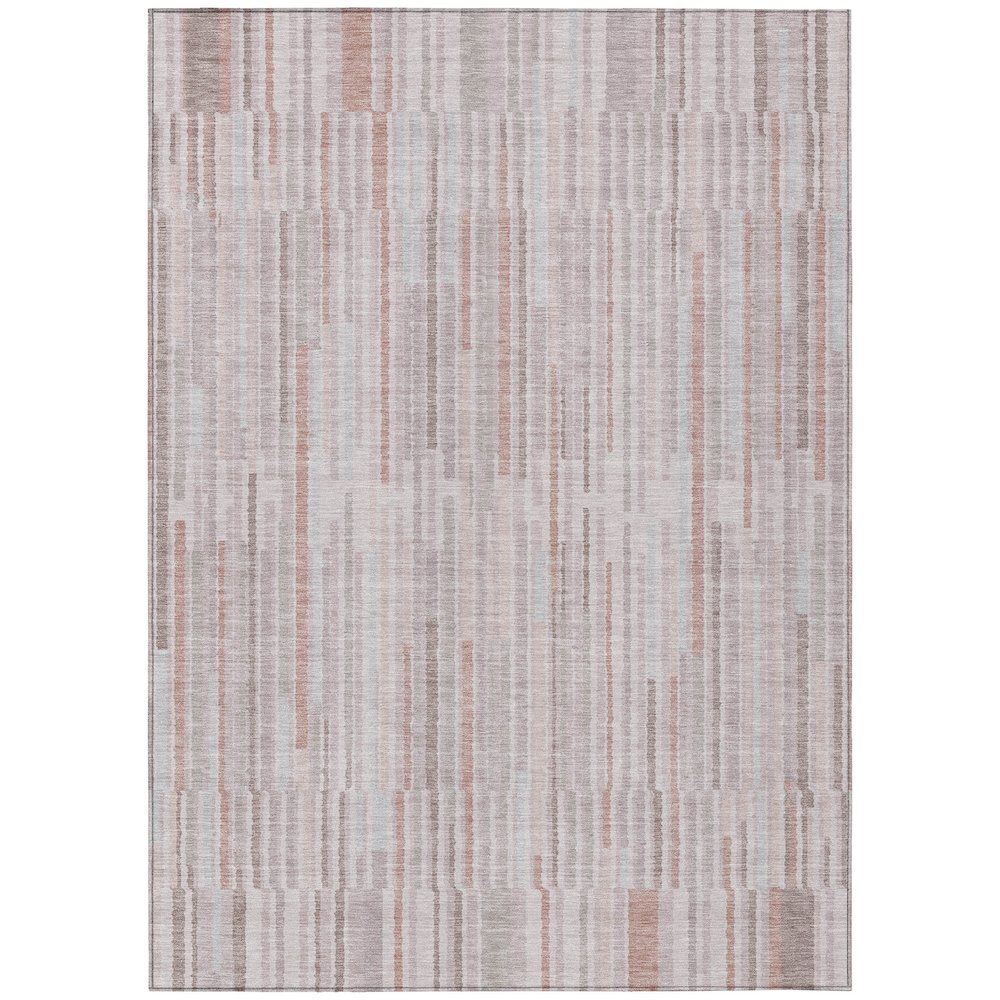 Machine Washable Indoor/Outdoor Chantille ACN2102 Coral 3 x 5 Rug