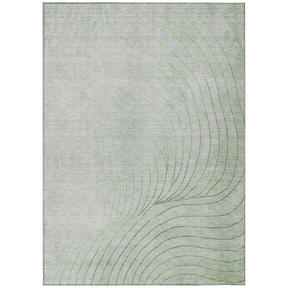 Machine Washable Indoor/Outdoor Chantille ACN2107 Aloe 3 x 5 Rug